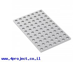 תמונה של מוצר לוח מחורר 8x8, מידות 56x88 מ"מ, 7x11 חורים, אלומיניום