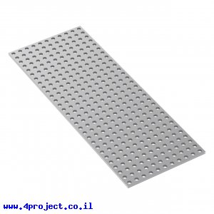 לוח מחורר 8x8, מידות 88x232 מ"מ, 11x29 חורים, אלומיניום