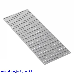 לוח מחורר 8x8, מידות 88x232 מ"מ, 11x29 חורים, אלומיניום