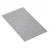 לוח מחורר 8x8, מידות 136x232 מ"מ, 17x29 חורים, אלומיניום