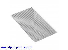 תמונה של מוצר לוח מחורר 8x8, מידות 232x424 מ"מ, 29x53 חורים, אלומיניום