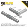 לוח מחורר 8x8, מידות 24x56 מ"מ, 3x7 חורים, פלדה - 2 יחידות