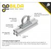 לוח מחורר 8x8, מידות 24x56 מ"מ, 3x7 חורים, פלדה - 2 יחידות