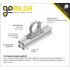לוח מחורר 8x8, מידות 24x56 מ"מ, 3x7 חורים, פלדה - 2 יחידות