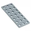 לוח מחורר 8x8, מידות 24x56 מ"מ, 3x7 חורים, פלדה - 2 יחידות