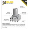 לוח מחורר 8x8, מידות 14x56 מ"מ, 1x7 חורים, פלדה - 2 יחידות
