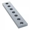 לוח מחורר 8x8, מידות 14x56 מ"מ, 1x7 חורים, פלדה - 2 יחידות