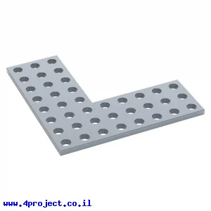 לוח מחורר 8x8, צורת L דגם 1-2, פלדה - 2 יחידות