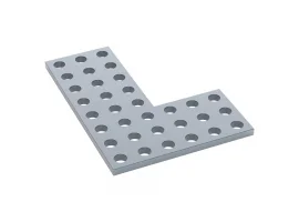 תמונה של מוצר לוח מחורר 8x8, צורת L דגם 1-1, פלדה - 2 יחידות