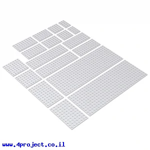 לוח מחורר 8x8 מאלומיניום goBILDA סדרה 1116 - ערכה של 9 גדלים