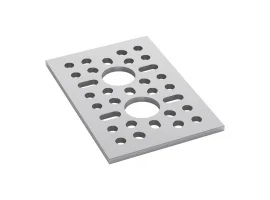 תמונה של מוצר לוח מחורר תבנית goBILDA,  מידות 48x72 מ"מ, 1x2 חורים, אלומיניום
