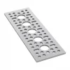 לוח מחורר תבנית goBILDA,  מידות 48x144 מ"מ, 1x5 חורים, אלומיניום