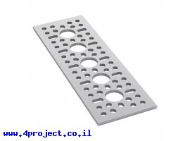 תמונה של מוצר לוח מחורר תבנית goBILDA,  מידות 48x144 מ"מ, 1x5 חורים, אלומיניום