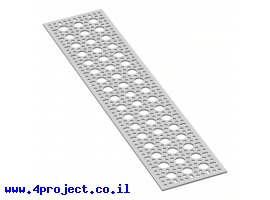 תמונה של מוצר לוח מחורר תבנית goBILDA,  מידות 96x432 מ"מ, 3x17 חורים, אלומיניום