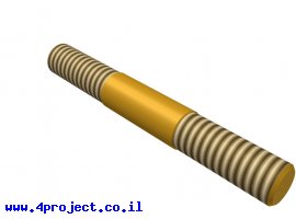 תמונה של מוצר מוט הברגה M4 עם מרווח - אורך 30 מ"מ
