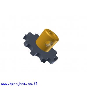 גלגל שיניים לשרשרת 6x2.8 מ"מ - 11 שיניים