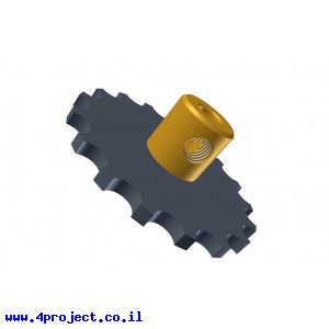 גלגל שיניים לשרשרת 6x2.8 מ"מ - 17 שיניים