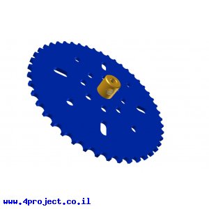 גלגל שיניים לשרשרת 6x2.8 מ"מ - 46 שיניים
