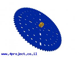 תמונה של מוצר גלגל שיניים לשרשרת 6x2.8 מ"מ - 73 שיניים