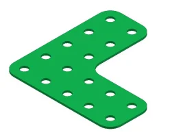 תמונה של מוצר קורה שטוחה - זווית 5x5 חורים
