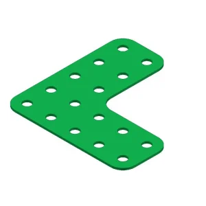 קורה שטוחה - זווית 5x5 חורים