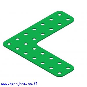 קורה שטוחה - זווית 7x7 חורים
