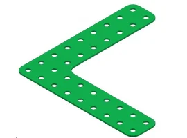תמונה של מוצר קורה שטוחה - זווית 9x9 חורים