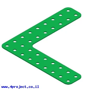 קורה שטוחה - זווית 9x9 חורים