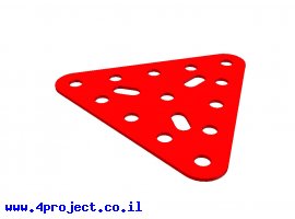 תמונה של מוצר תומך משולש שווה שוקיים 5x5x5 חורים