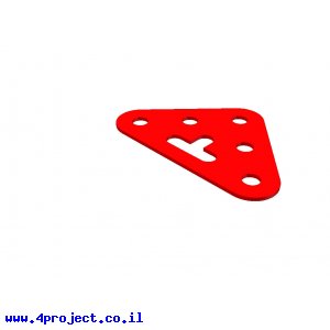 תומך משולש ישר זווית 3x3 חורים
