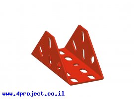 תמונה של מוצר תומך מתומן 18 חורים - מקופל אדום