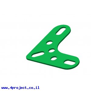 תומך זוית 3x3 חורים ירוק