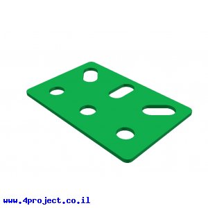 תומך מלבני 3x2 חורים ירוק