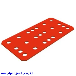 תומך גלגלי שיניים מלבני 3x7 - שטוח