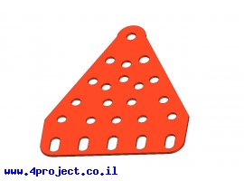 תמונה של מוצר תומך גלגלי שיניים משולש 23 חורים - שטוח