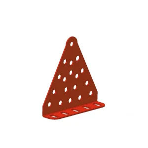 תומך גלגלי שיניים משולש 23 חורים - מקופל