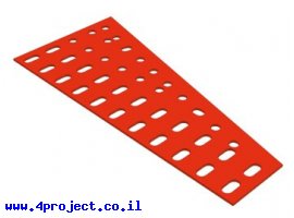תמונה של מוצר תומך גלגלי שיניים טרפז 40 חורים - שטוח