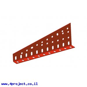 תומך גלגלי שיניים טרפז 40 חורים - קיפול ימני