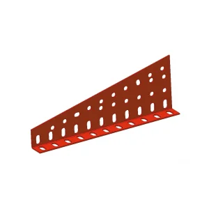 תומך גלגלי שיניים טרפז 40 חורים - קיפול ימני