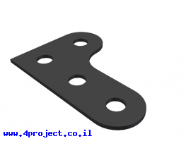 תמונה של מוצר חיבור זוית 90 מעלות 2x3 חורים