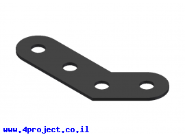 תמונה של מוצר חיבור זוית 45 מעלות 2x3 חורים