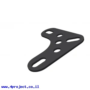 תומך זוית 3x3 חורים שחור