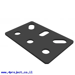 תומך מלבני 3x2 חורים שחור