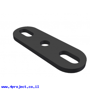 תומך מיסב פס 3 חורים בעובי 2 מ"מ