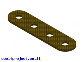 תמונה של מוצר פס מחורר מבודד - 4 חורים