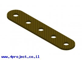 תמונה של מוצר פס מחורר מבודד - 5 חורים