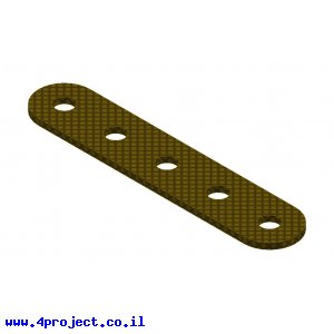 פס מחורר מבודד - 5 חורים