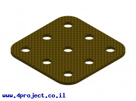 תמונה של מוצר פלטה שטוחה מבודדת 3x3