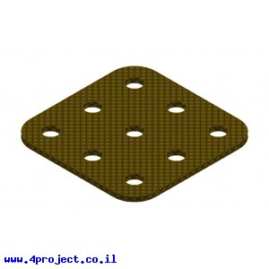 פלטה שטוחה מבודדת 3x3