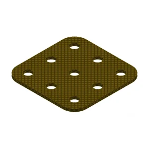 פלטה שטוחה מבודדת 3x3